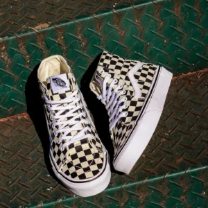 Vans checkered shoe WIT